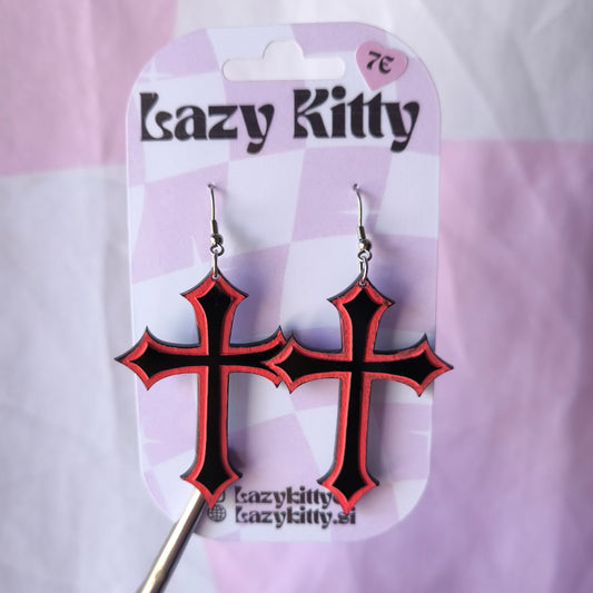 Black And Red Cross